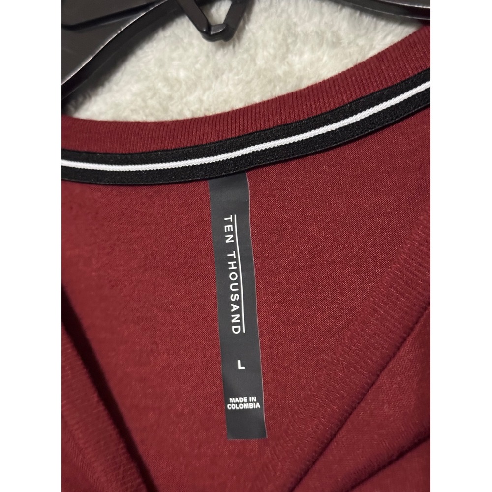 Ten Thousand The Durable Shirt TTKT011 Mens Large Maroon Burgundy Training Tee - Picture 2 of 7